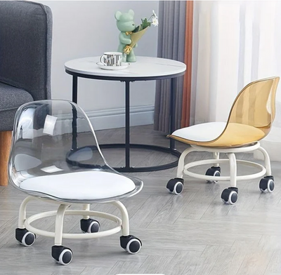 Acrylic 360° Rotatable Transparent Chair By GHARBAAR