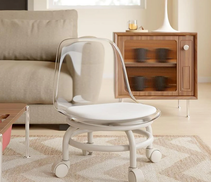 Acrylic 360° Rotatable Transparent Chair By GHARBAAR