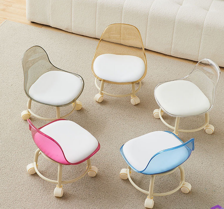 Acrylic 360° Rotatable Transparent Chair By GHARBAAR