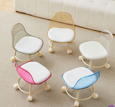 Acrylic 360° Rotatable Transparent Chair By GHARBAAR