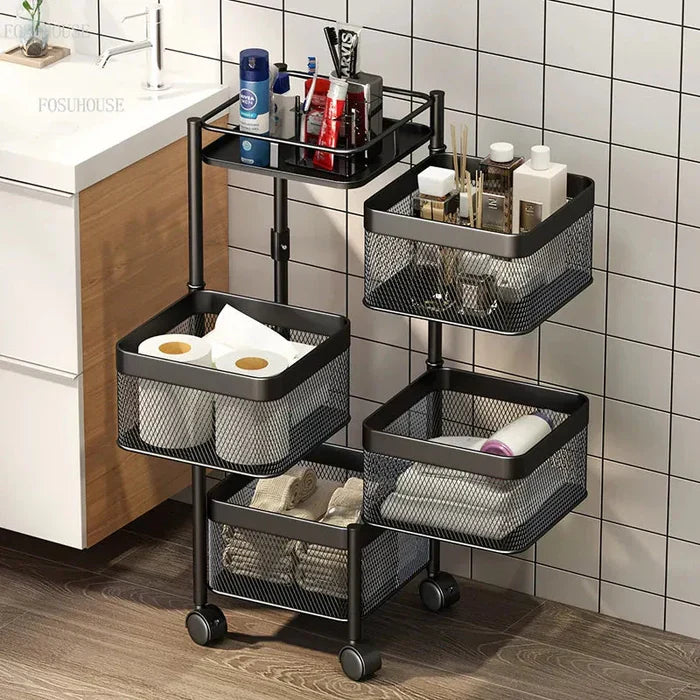 Premium Square Metal Trolley By GHARBAAR