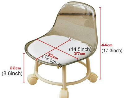 Acrylic 360° Rotatable Transparent Chair By GHARBAAR