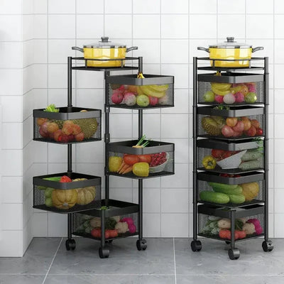 Premium Square Metal Trolley By GHARBAAR