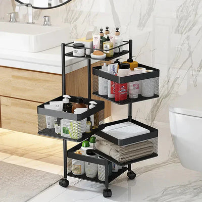 Premium Square Metal Trolley By GHARBAAR