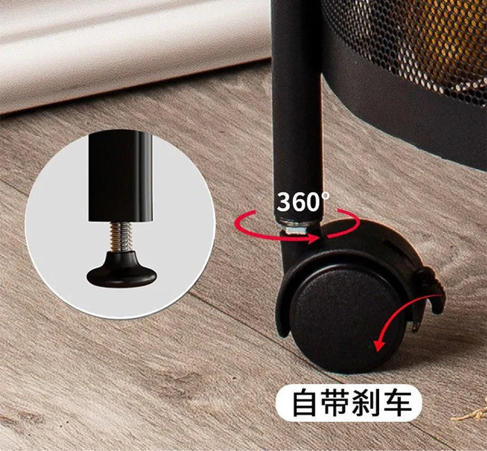 Premium Square Metal Trolley By GHARBAAR