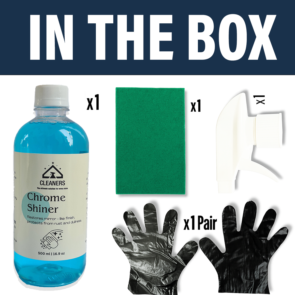 Chrome Shiner with Kit 500ml | Cleaners