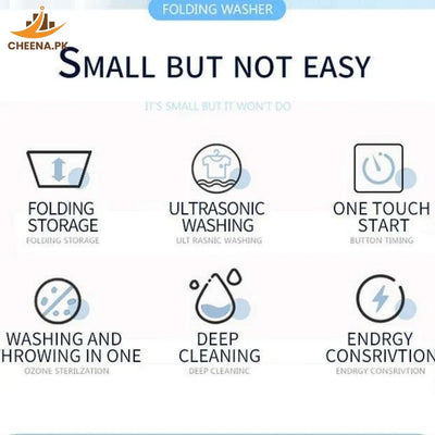 Powerful Mini Foldable Washing Machine with dryer