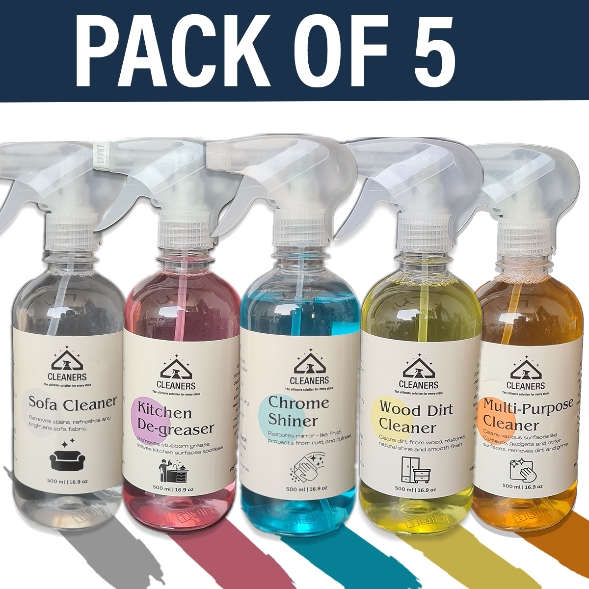 The Ultimate Clean Kit - Pack of 5 Bottles | Cleaners