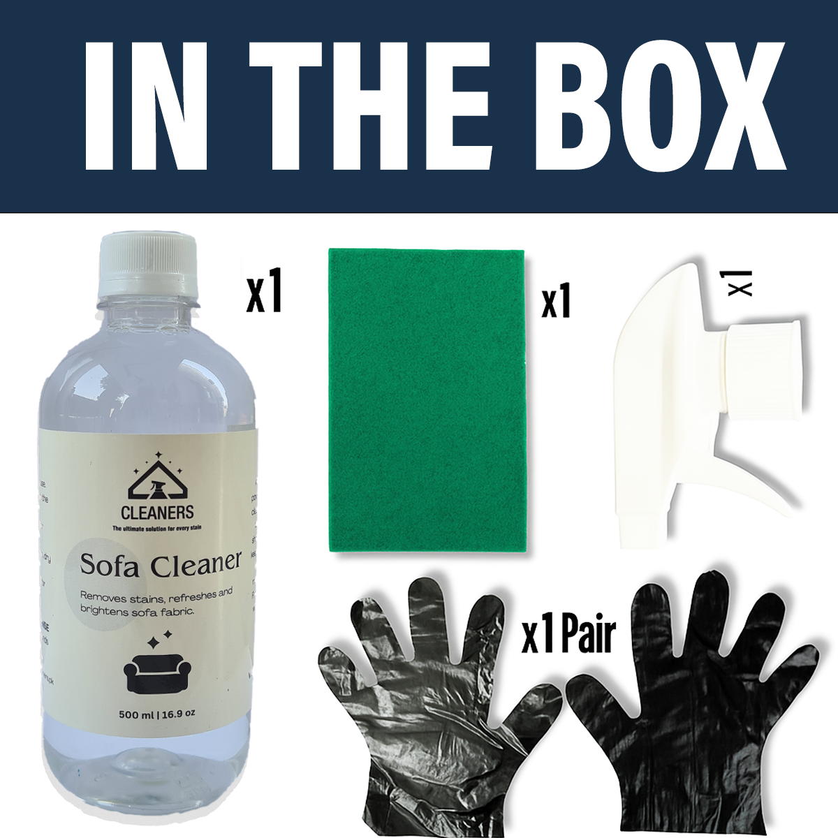 Sofa Fabric Stains Cleaner with Kit 500ml | Cleaners