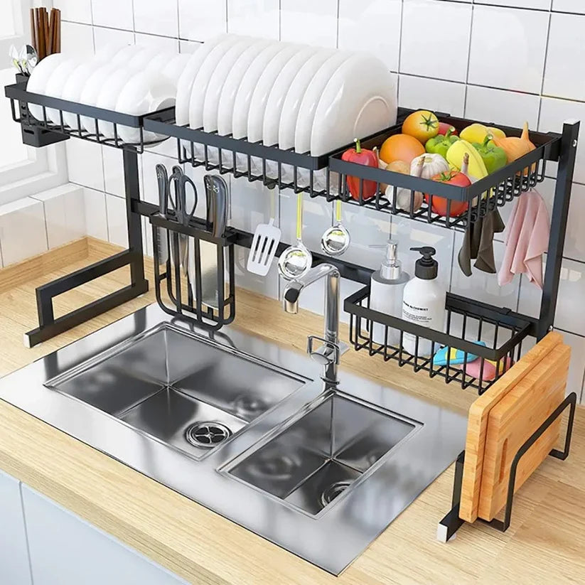 Kitchen Dish Drying Rack Over Sink by GHARBAAR