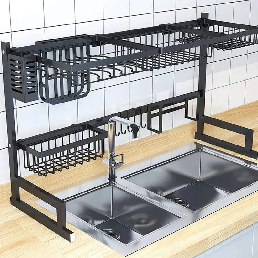Kitchen Dish Drying Rack Over Sink by GHARBAAR