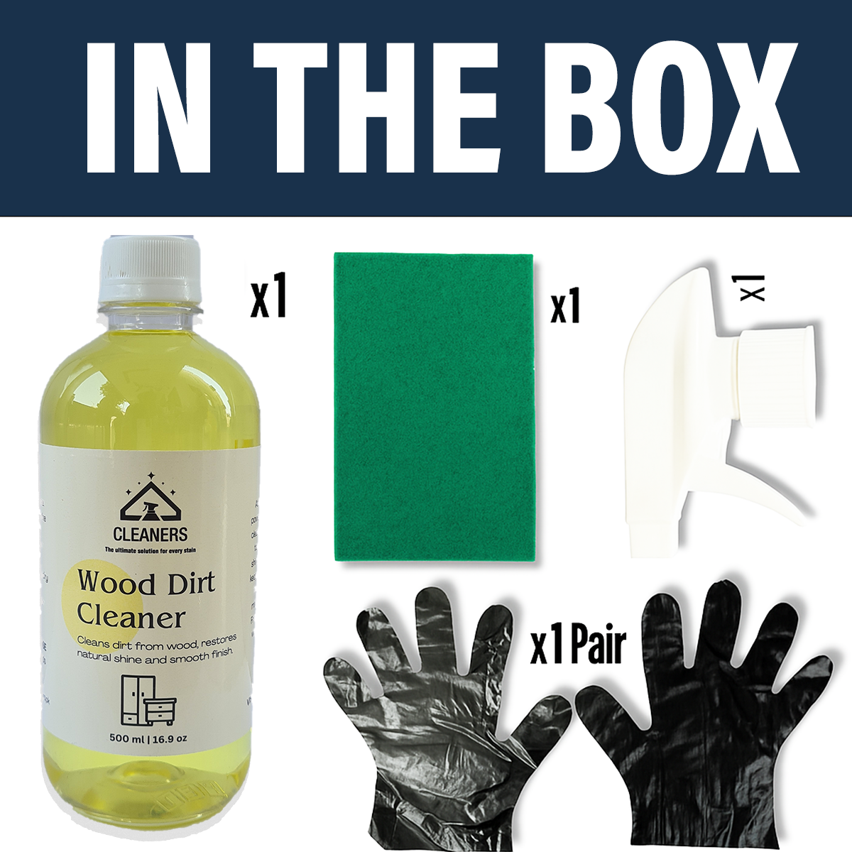 Powerful Wood Dust and Stains Cleaner with Kit 500ml | Cleaners