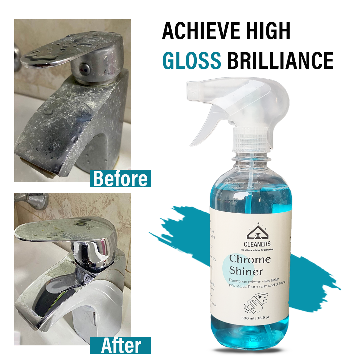 Chrome Shiner with Kit 500ml | Cleaners