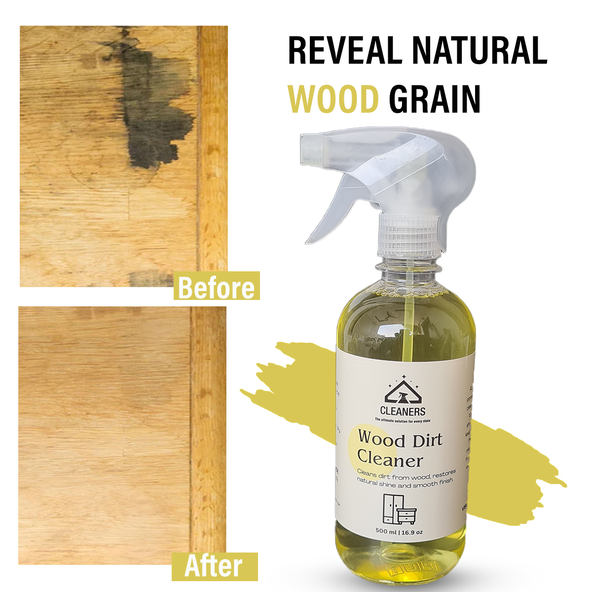 Powerful Wood Dust and Stains Cleaner with Kit 500ml | Cleaners