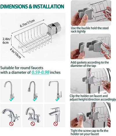 Sink Sponge Holder | Faucet Rack
